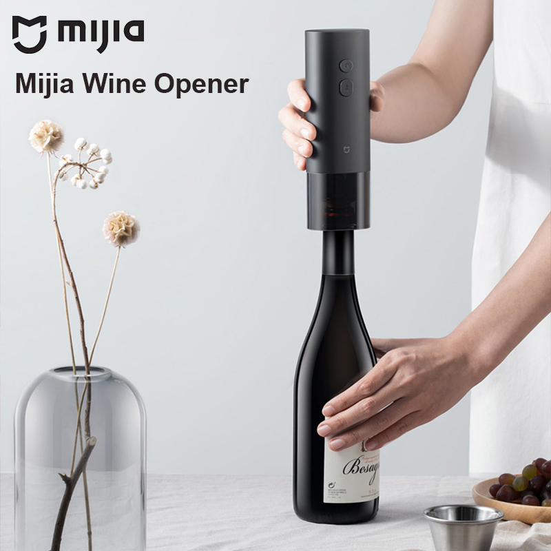 Kitchen Gadgets And Accessories - Mijia 電動ワインオープナー乾電池式自動赤ワインボトルキャップオープナーキッチンアクセサリーガジェット