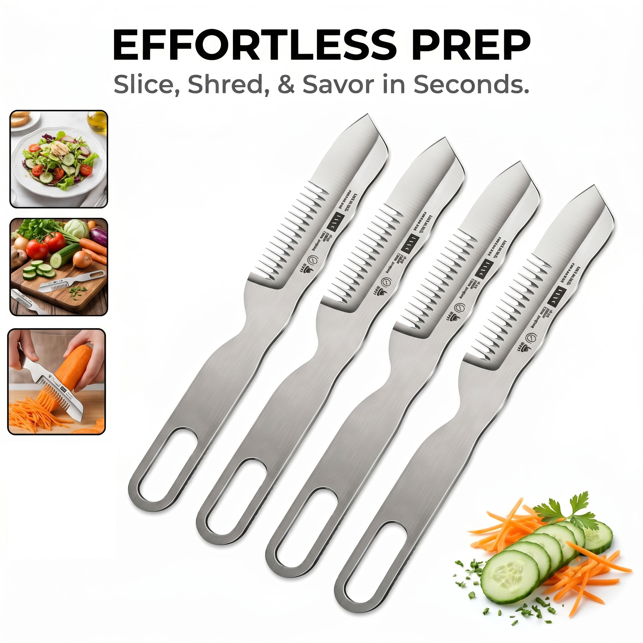 Kitchen Gadgets Vegetable Chopper - 新しい多機能ネギカッター ステンレス製 緑玉ねぎスライサー 2-in-1 野菜シュレッダー キッチンチョッパー