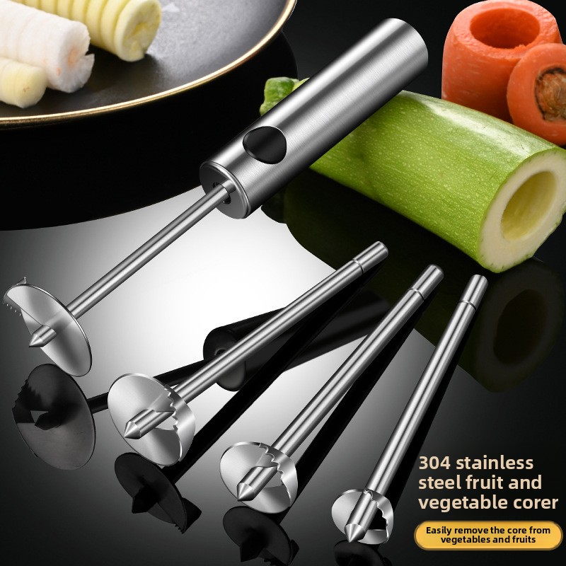 Kitchen Gadgets And Accessories - 1セットキッチンガジェット野菜ドリル掘削器調理器具野菜スパイラルカッタースパイラライザー創造的なキッチンアクセサリー