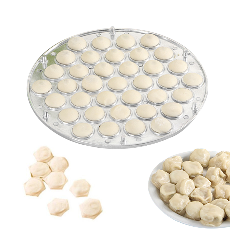 Kitchen Gadgets Dumpling Maker - 餃子型 37 穴キッチン生地プレスラビオリ作成型餃子の皮アーティファクト型 DIY バッチ生産パスタ