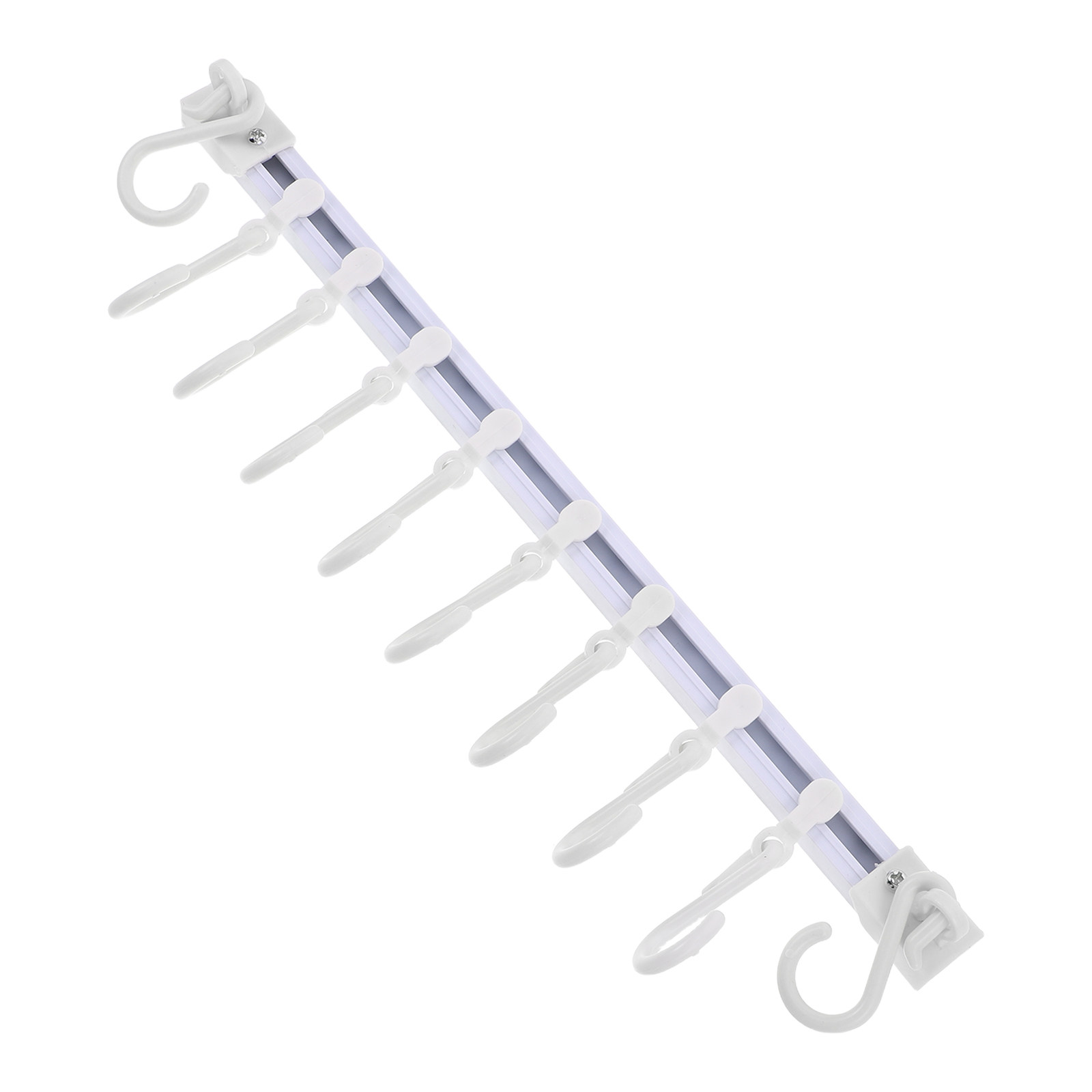 Kitchen Utensil Holder - 2セット スライド式レールフック 壁掛けキッチン用品ラック ドリル不要 省スペースホルダー 10フック