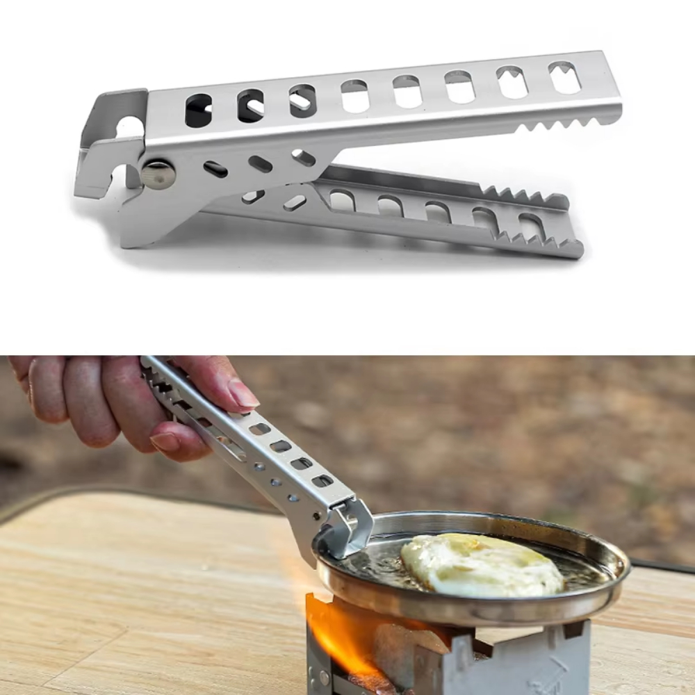 Kitchen Gadgets You Need - 屋外用アルミ製耐熱合金クリップボウルグリッパーホルダー、ポータブルキャンプ用鍋フライパンハンドル、キッチンアクセサリー、調理用品