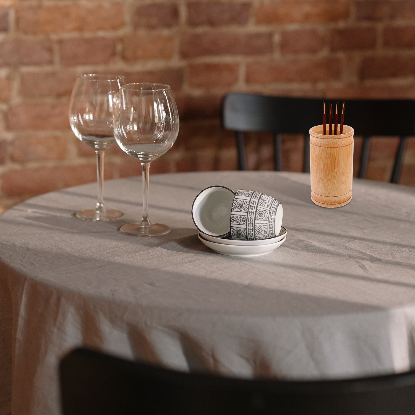 Kitchen Utensil Holder - 手作りの竹製ペンホルダー、箸収納ボックス、卓上キッチンオーガナイザー、デスクアクセサリー、エコフレンドリーな竹製カトラリースタンド