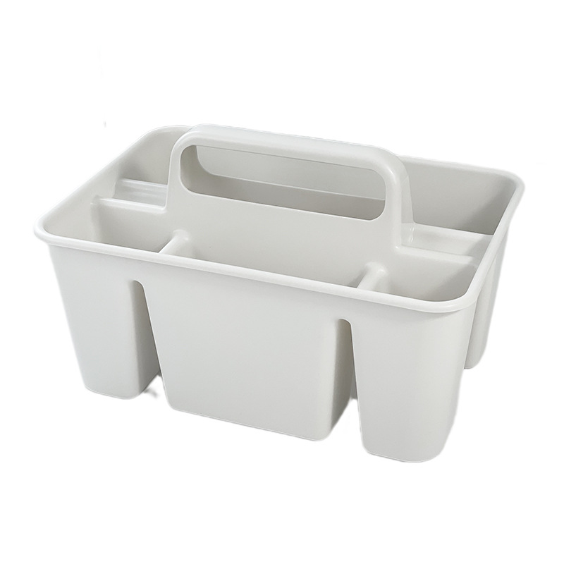 持ち運び可能な仕切り付きプラスチック収納キャディー、ハンドル - Kitchen Gadgets Needed のレビューと価格