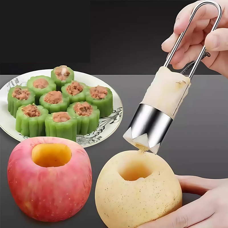 ステンレス鋼フルーツコアリムーバーアップル梨ピーマンピッター - Kitchen Gadgets Tools のレビューと価格