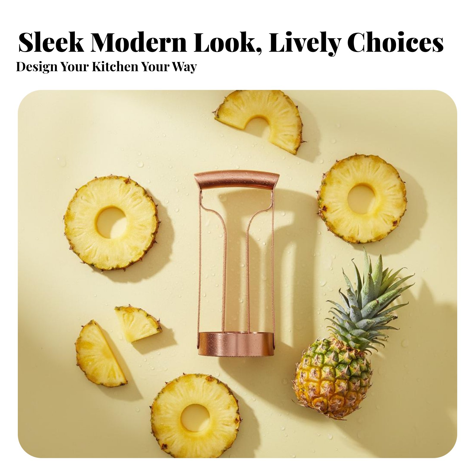 ステンレス製パイナップルカッター 芯抜き・スライス用 ステン - Kitchen Gadgets Tools のレビューと価格