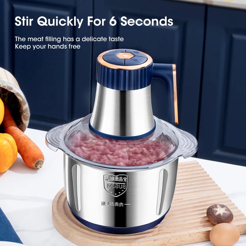 5L電動ミートグラインダー 304ステンレス製フードクラッシ - Kitchen Gadgets Vegetable Chopper のレビューと価格