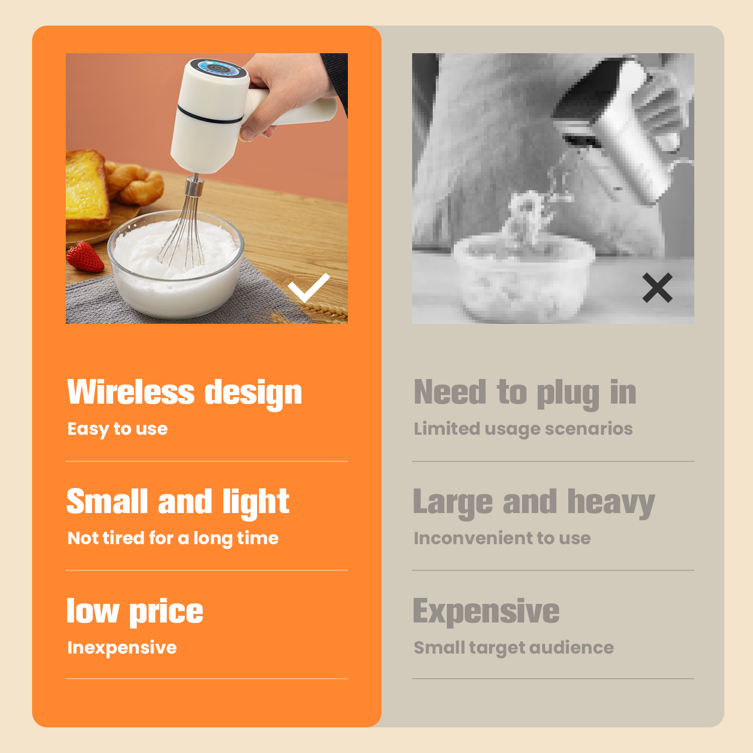 2025年新製品 キッチンツール 卵ビーター ポータブル電動 - Kitchen Gadgets New Products のレビューと価格