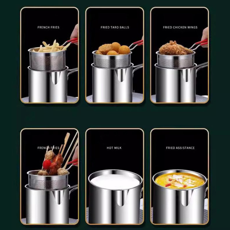 304 ステンレス鋼ディープフライヤーフライバスケット付き多 - Kitchen Gadgets And Accessories のレビューと価格