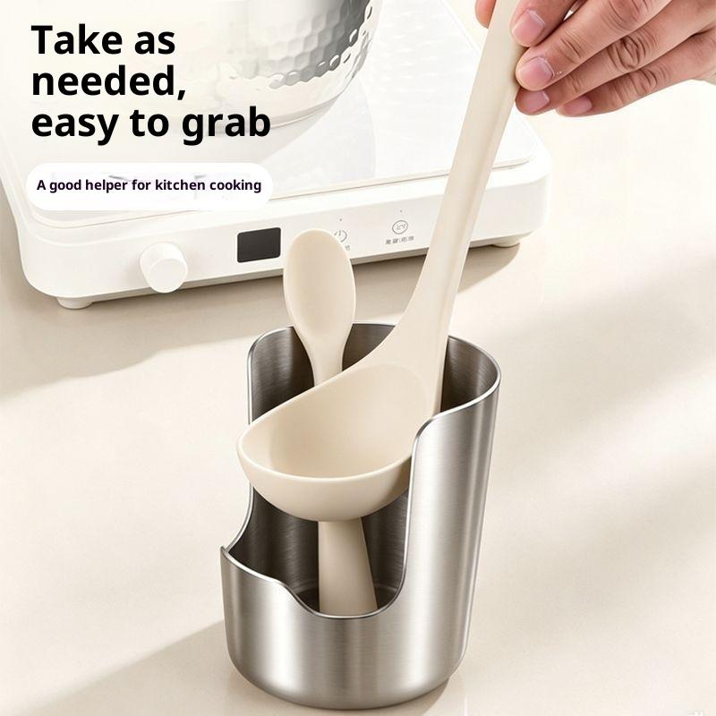 ステンレス製スプーンホルダーラック、蓋と調理器具ホルダー、多 - Kitchen Utensil Holder のレビューと価格