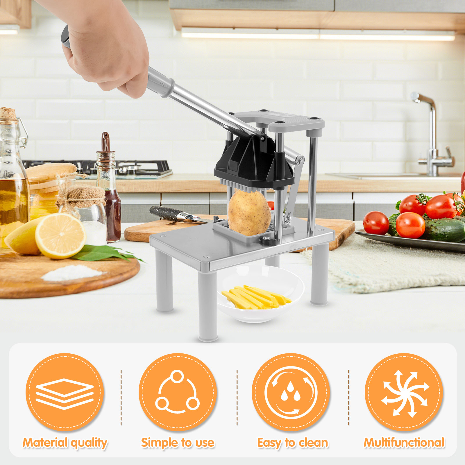 業務用野菜フルーツチョッパーフレンチフライカッター 替刃2枚 - Kitchen Gadgets Vegetable Chopper のレビューと価格