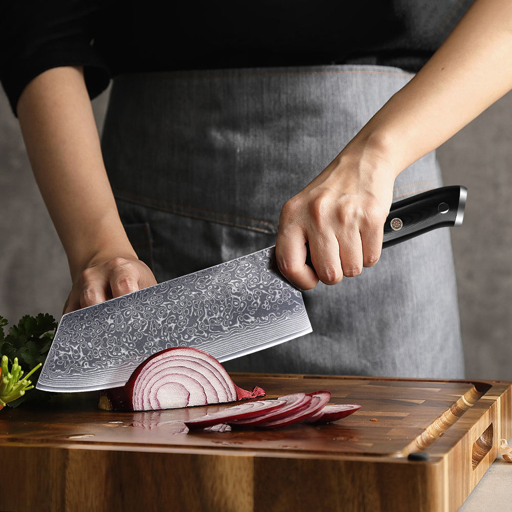 MOSTODOZO 7.5 インチ包丁ナイフダマスカス鋼プロ - Kitchen Gadgets Vegetable Chopper のレビューと価格