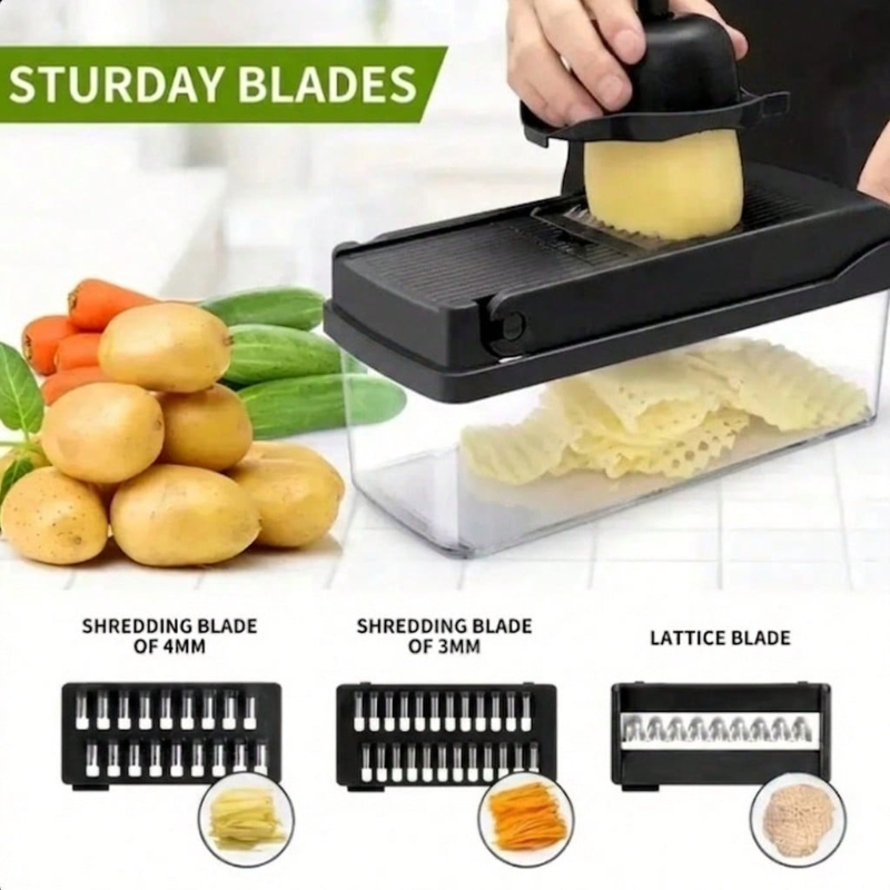 ブラック野菜スライサー 16 in 1 マルチチョッパー オ - Kitchen Gadgets Vegetable Chopper のレビューと価格