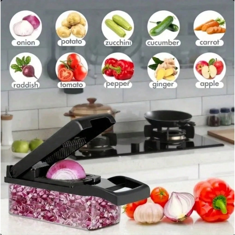 ブラック野菜スライサー 16 in 1 マルチチョッパー オ - Kitchen Gadgets Vegetable Chopper のレビューと価格