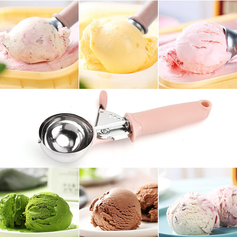 ステンレス鋼アイスクリームスクーパー多機能押せるフルーツスプ - Kitchen Gadgets Needed のレビューと価格