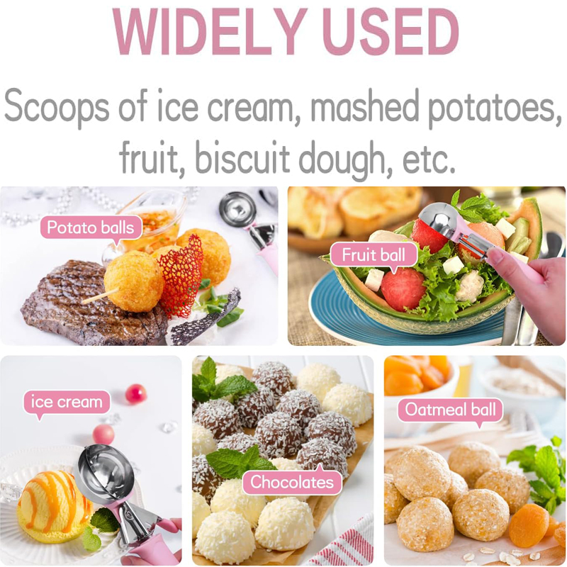 ステンレス鋼アイスクリームスクーパー多機能押せるフルーツスプ - Kitchen Gadgets Needed のレビューと価格