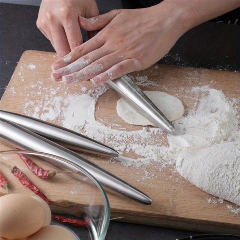 1Pc ステンレス鋼ローリングピンキッチン用品生地ローラーベ - Kitchen Gadgets Dumpling Maker のレビューと価格
