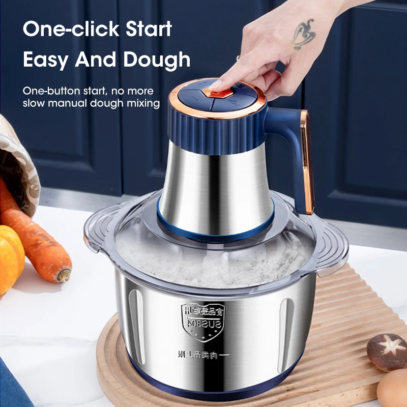 5L SUS304ステンレス製ボウル電動フードチョッパー多機 - Kitchen Gadgets Vegetable Chopper のレビューと価格