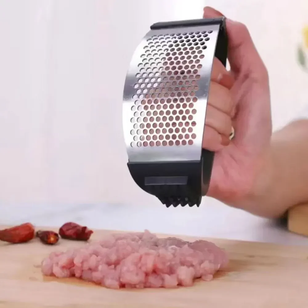 耐久性のあるステンレス製手動ガーリックチョッパーミンサープレ - Kitchen Gadgets Vegetable Chopper のレビューと価格