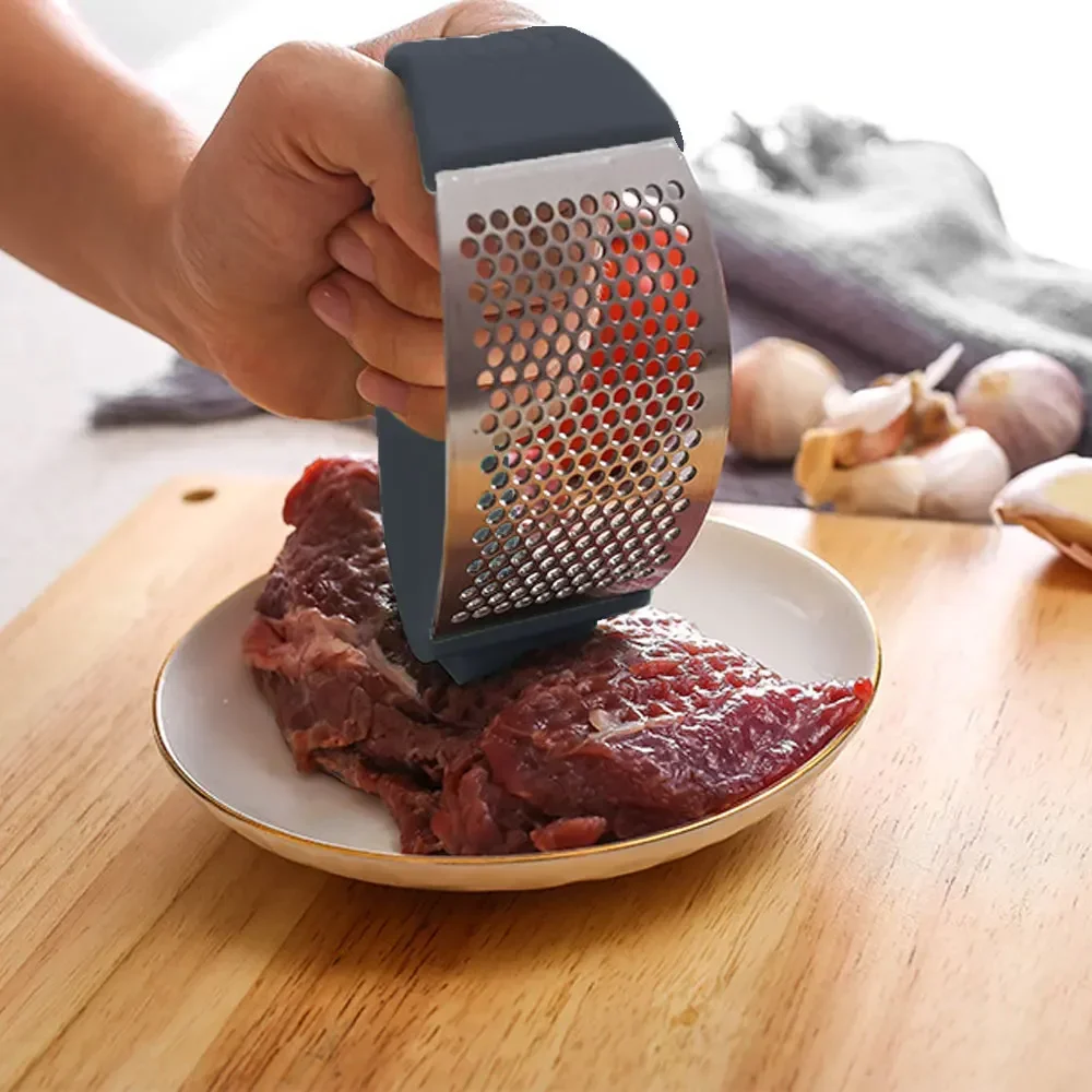 耐久性のあるステンレス製手動ガーリックチョッパーミンサープレ - Kitchen Gadgets Vegetable Chopper のレビューと価格
