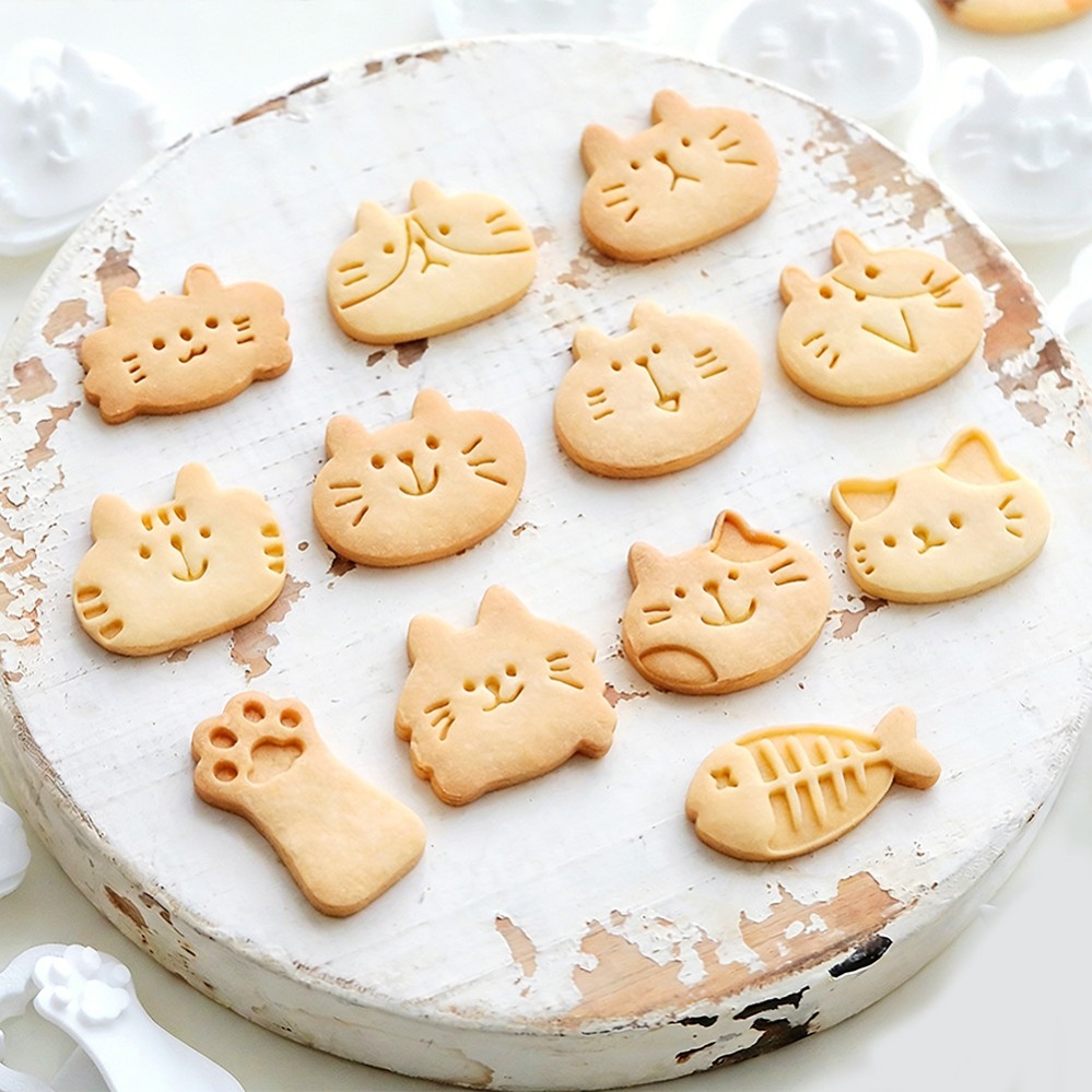 かわいい子猫DIYスタンプクッキーカッター焼き型ベーキングア - Kitchen Gadgets And Accessories のレビューと価格