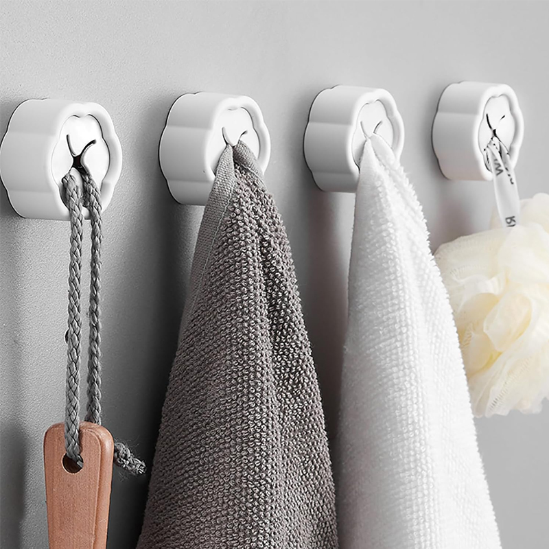 6個入り 粘着式タオルホルダー ノードリル壁掛けフック キッ - Kitchen Utensil Holder のレビューと価格