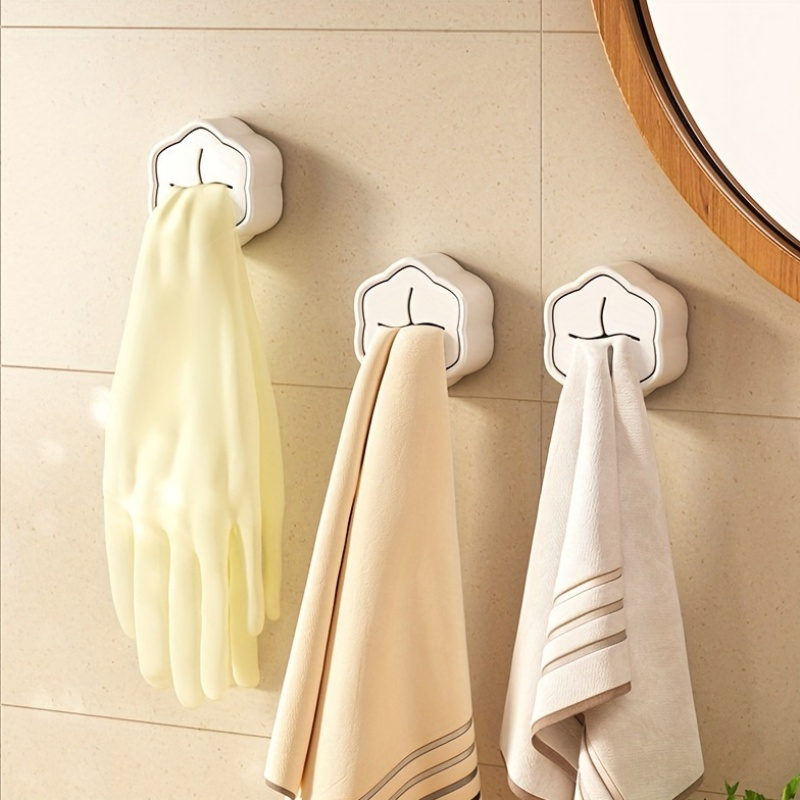 6個入り 粘着式タオルホルダー ノードリル壁掛けフック キッ - Kitchen Utensil Holder のレビューと価格