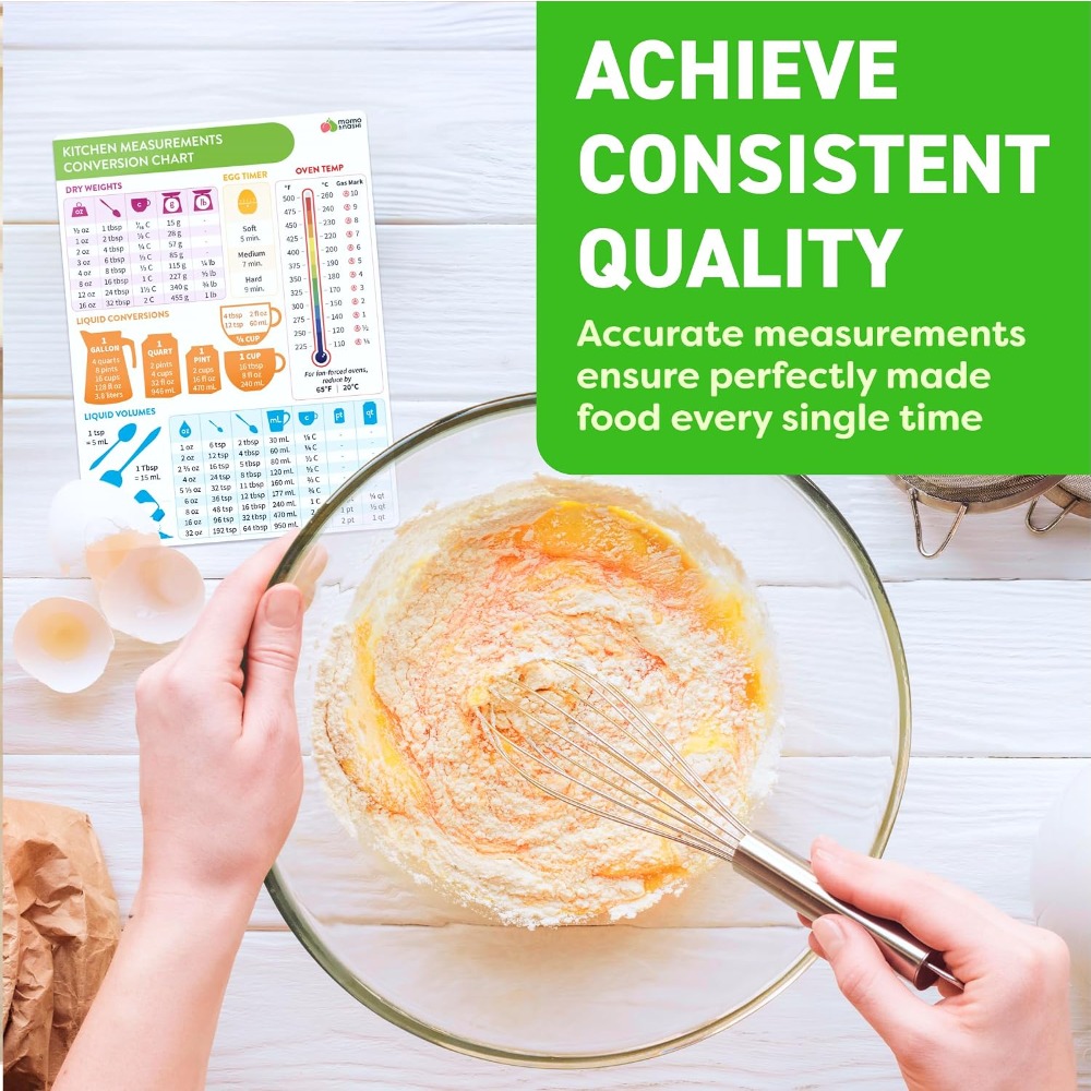 キッチン測定換算表マグネット ベーキング・クッキング用 6x - Kitchen Gadgets And Accessories のレビューと価格