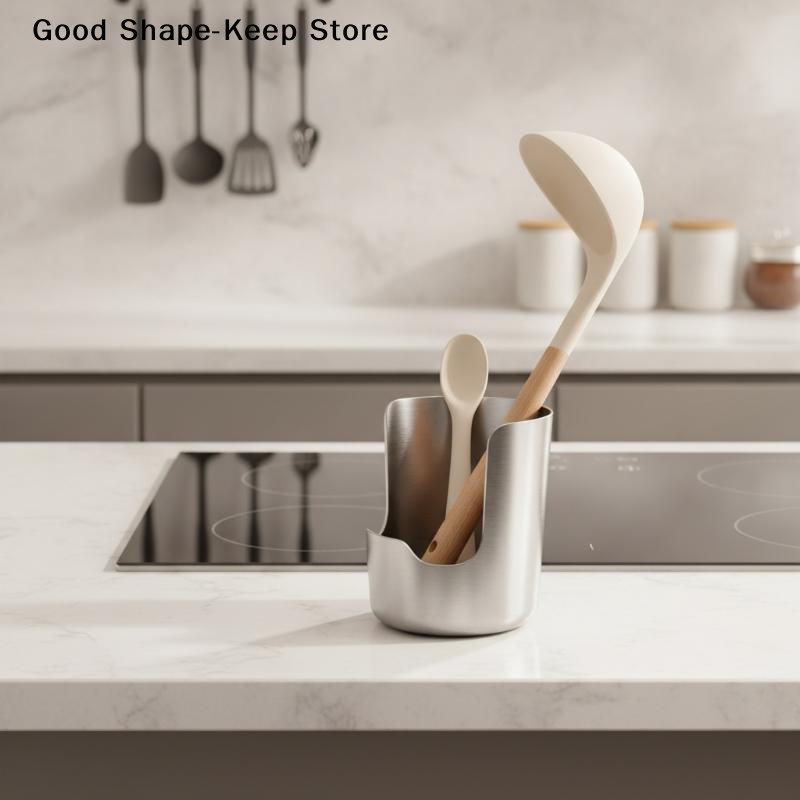 デイリー2 in 1 ステンレス製キッチンスプーン蓋ホルダー - Kitchen Utensil Holder のレビューと価格