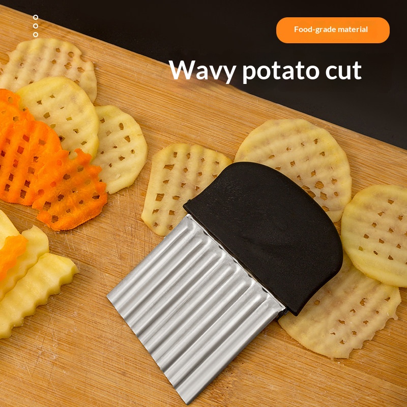 ステンレス製波型カッター、ウェーブポテトスライサー、フライド - Kitchen Gadgets Vegetable Chopper のレビューと価格