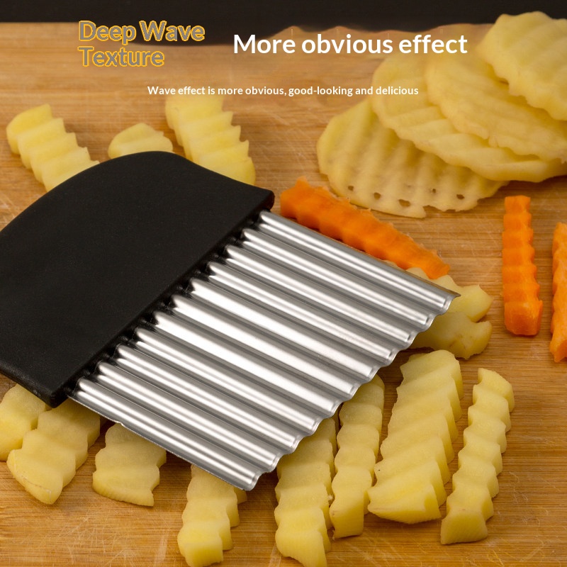 ステンレス製波型カッター、ウェーブポテトスライサー、フライド - Kitchen Gadgets Vegetable Chopper のレビューと価格