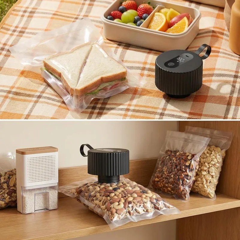 電動メイソンジャー真空シーリングマシンキット 3-in-1  - Food Vacuum Sealer のレビューと価格