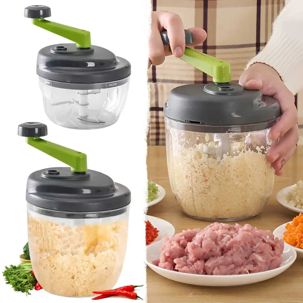 家庭用500/900ml手動式ミートミンサー、効率的で速い手 - Kitchen Gadgets Vegetable Chopper のレビューと価格